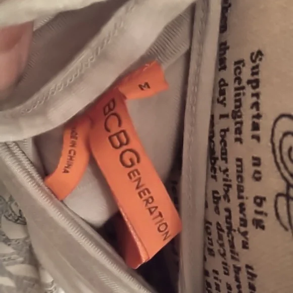 Women's BCBGenerations blue print knit jersey dress with cute back ties. Size M - Picture 4 of 4